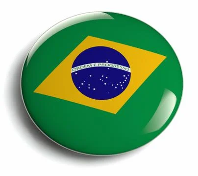 Brazil flag Stock Illustration