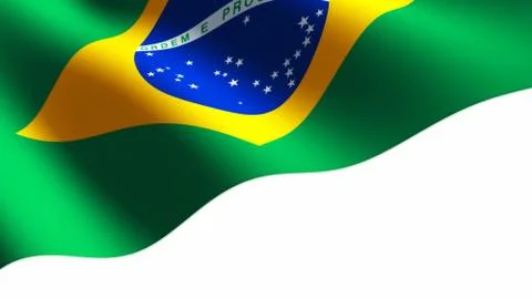 Brazil flag Stock Illustration