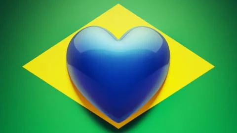 Brazil flag Stock Illustration
