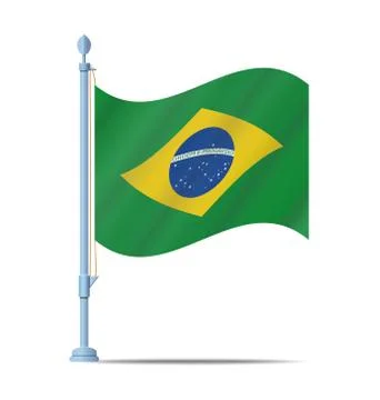 Brazil flag 스톡 일러스트