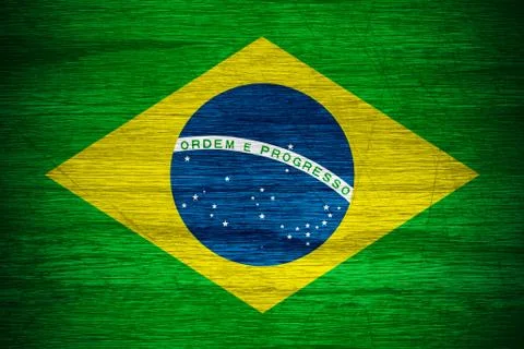 Brazil flag Illustrazione stock