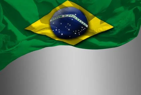 Brazil flag Stock Illustration
