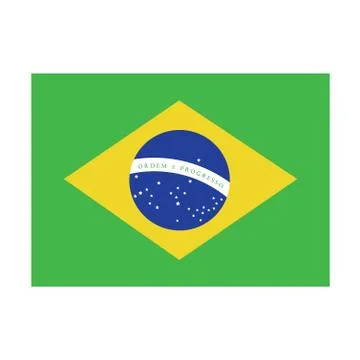 Brazil flag Stock Illustration