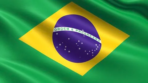 Brazil Flag Stockillustratie