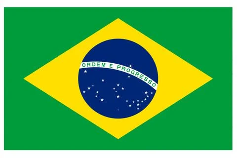 Brazil Flag Illustrazione stock