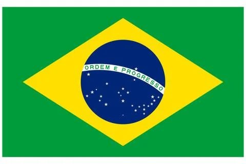 Brazil Flag Illustrazione stock