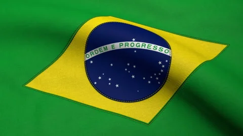 Brazil Flag Loop Stock Footage 241240565