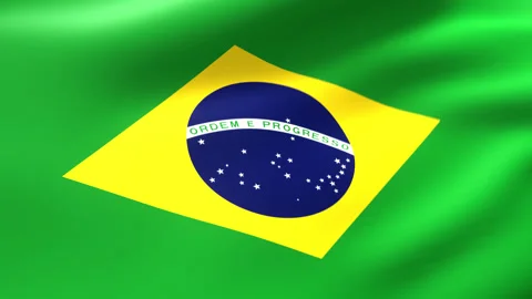 Brazil Flag Looping Animation Background Stock Footage 251774665