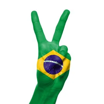 Brazil flag Stock-Fotos