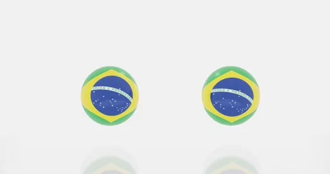 Brazil flag symbol Stock Footage 184828694
