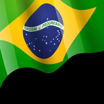 Brazil flag vector design Stock Illustration