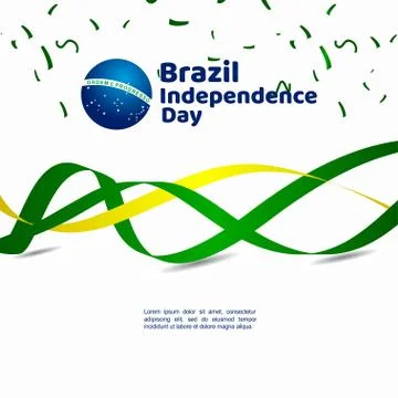 Brazil Independence Day Vector Template Design Illustration Stock Illustration