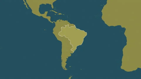 Brazil map - glide. Border. Pattern. Stock Footage 147483436