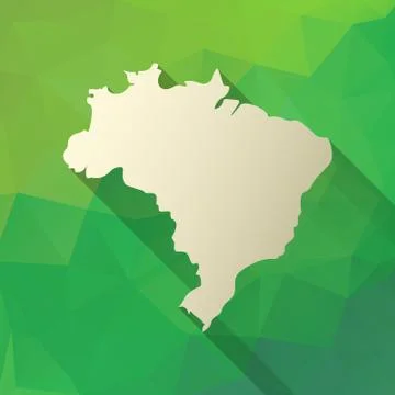 Brazil map Stock Illustration