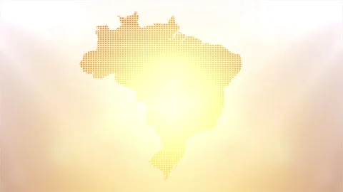 Brazil Map Opener Stock Footage 247888333