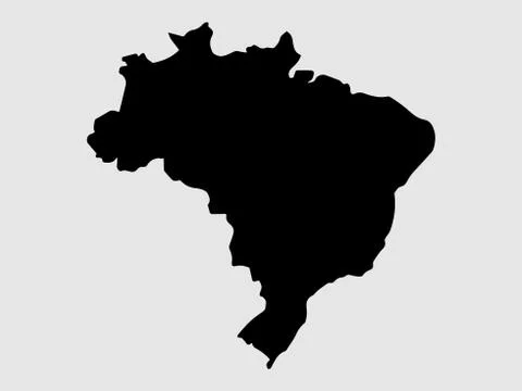 Brazil Map Vector illustration eps 10 Ilustración de archivo