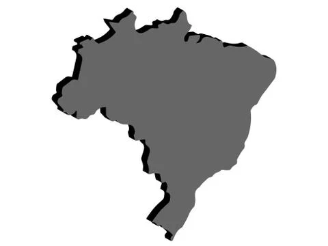 Brazil Map Vector illustration eps 10 Ilustración de archivo