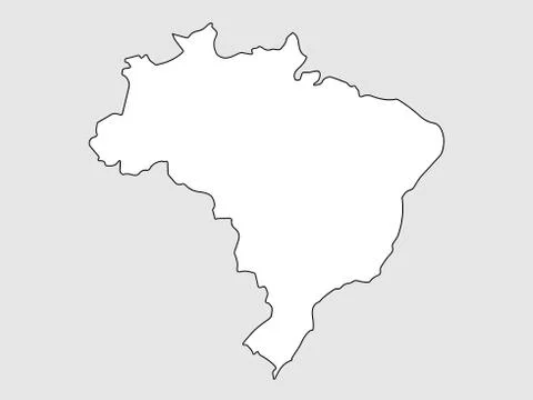 Brazil Map Vector illustration eps 10 Ilustración de archivo
