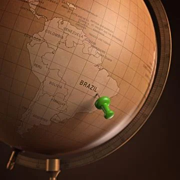 Brazil Marked Stock Illustration