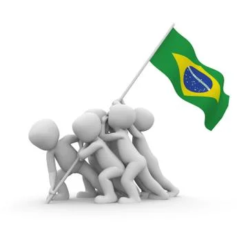 Brazil memorial Stock Illustration