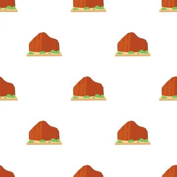 Brazil mountain pattern seamless vector Illustrazione stock