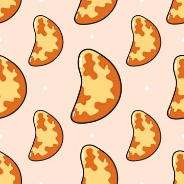 Brazil nut cartoon seamless pattern on pink background Stock Illustration