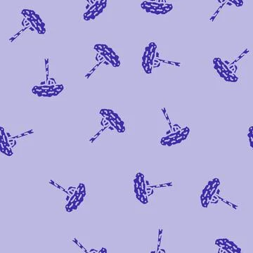 Brazil nut tree glyph vector seamless pattern Stock Illustration