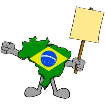 Brazil protest Stock Illustration
