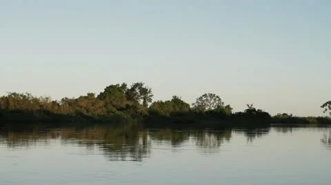 Brazil river reflection Vídeo Stock 11140451