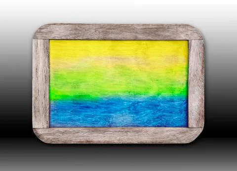 Brazil small chalkboard Stock Illustration