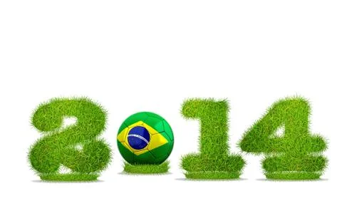 Brazil soccer 2014. Stock Illustration