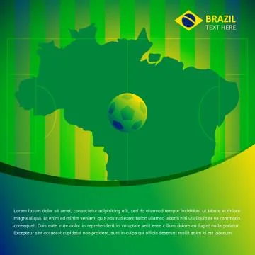 Brazil soccer Stock Illustration