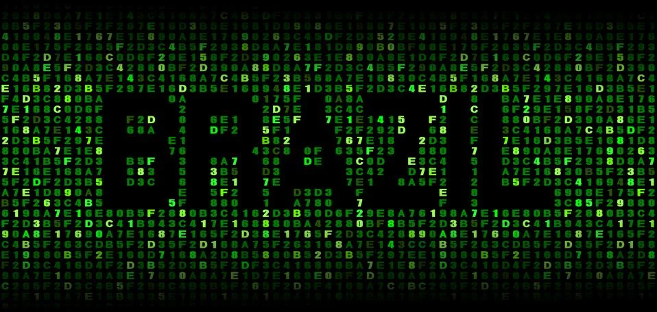 Brazil text on hex code illustration Stock Illustration