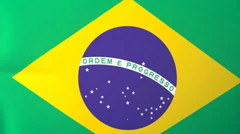 Brazil Waving Flag Stock Footage 10761610