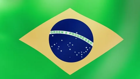 Brazil Waving Flag Stock Footage 297304320