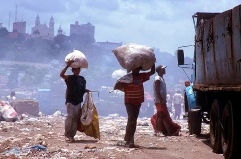 Brazil at work on the garbage dump joao Stock Photos