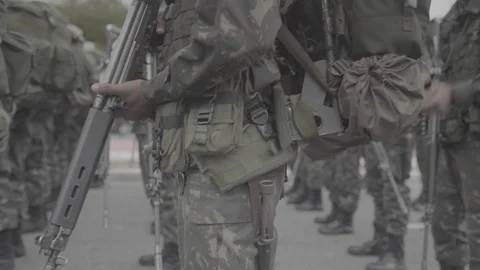 Brazilian army Stock Footage 126949763