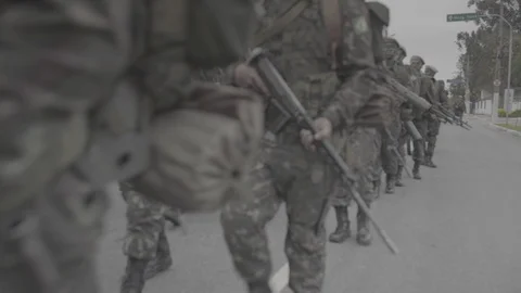 Brazilian army Stock Footage 126950186