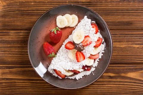 Brazilian breakfast tapioca Stock Photos