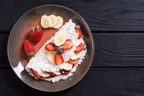 Brazilian breakfast tapioca Stock Photos