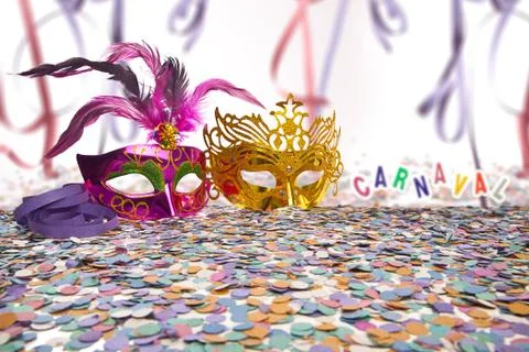 Brazilian Carnival background Stock Photos