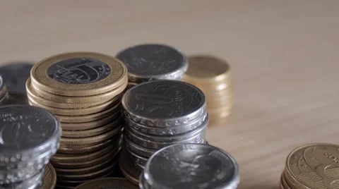 Brazilian Coins Stock Footage 58510553