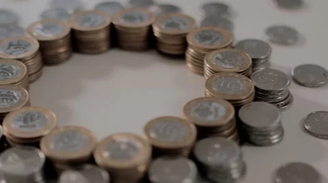 Brazilian Coins in ring format Stockbeeldmateriaal 58508860