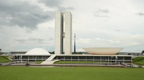 Brazilian congress in brasilia Stock Footage 59130010