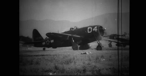Brazilian fighter planes taxiing on airfield Stock Footage