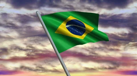Brazilian Flag Animation 動画素材 40291910