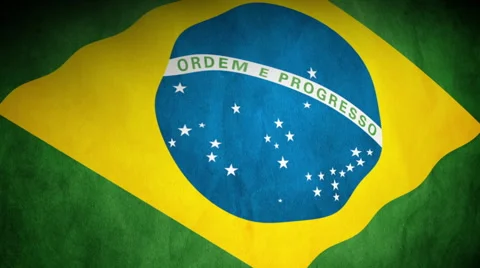 Brazilian Flag Background Stock Footage 40378052