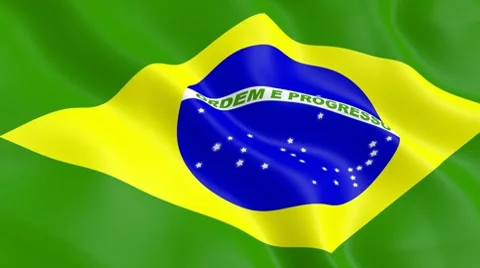 Brazilian flag Stock Footage 8516572