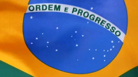 Brazilian flag Stock Footage 25271810