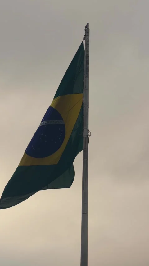 Brazilian Flag Stock Footage 339226935